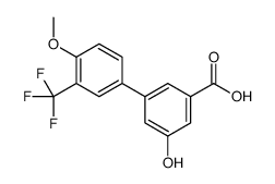 3-hydroxy-5-[4-methoxy-3-(trifluoromethyl)phenyl]benzoic acid结构式