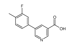 5-(3-氟-4-甲基苯基)烟酸结构式
