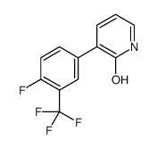 3-[4-fluoro-3-(trifluoromethyl)phenyl]-1H-pyridin-2-one结构式