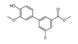 methyl 3-fluoro-5-(4-hydroxy-3-methoxyphenyl)benzoate Structure