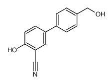 2-hydroxy-5-[4-(hydroxymethyl)phenyl]benzonitrile结构式