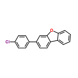 3-(4-Chlorophenyl)dibenzo[b,d]furan Structure