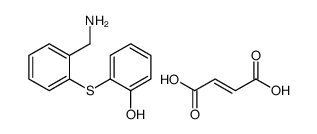2-[2-(aminomethyl)phenyl]sulfanylphenol,(E)-but-2-enedioic acid结构式