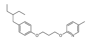 2-[3-[4-(2-ethylbutyl)phenoxy]propoxy]-5-methylpyridine结构式