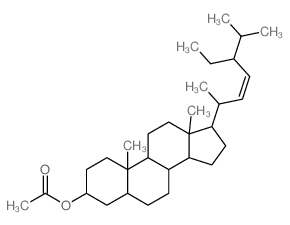 Stigmast-22-en-3-ol,acetate, (3b,22E)- (9CI)结构式