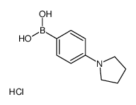 4-(1-PYRROLIDINYL)PHENYLBORONIC ACID HCL结构式