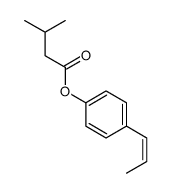 (4-prop-1-enylphenyl) 3-methylbutanoate结构式