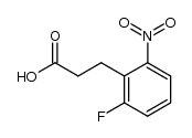 3-(2-Fluoro-6-nitrophenyl)propanoic acid结构式