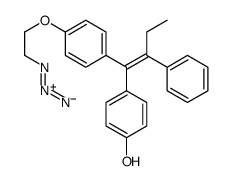 (E/Z)-N,N-Didesmethyl-4-hydroxy Tamoxifen 2'-Azide结构式