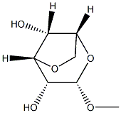 Methyl 3,6-anhydro-α-D-glucopyranoside structure