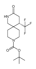 S-Tert-Butyl 3-Oxo-5-(Trifluoromethyl)-2,9-Diazaspiro[5.5]Undecane-9-Carboxylate Structure