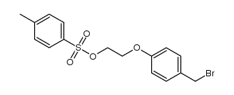2-(4-bromomethylphenoxy)ethyl 4-methylbenzenesulfonate结构式