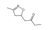 5-(2-Oxobutyl)-3-methyl-2-isoxazoline Structure