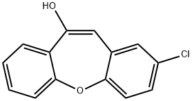 JR-13446, 2-Chloro-dibenz[b,f]oxepin-10-ol Structure