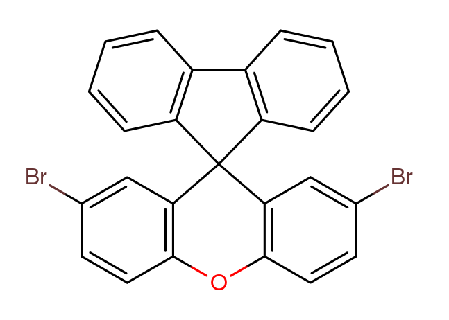 2',7'-二溴螺[芴-9,9'-氧杂蒽]结构式