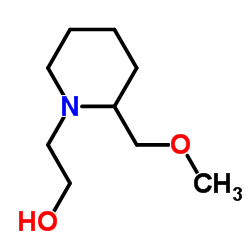 2-[2-(Methoxymethyl)-1-piperidinyl]ethanol Structure