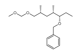 (((3S,4S,6R)-7-(methoxymethoxy)-4,6-dimethylheptan-3-yloxy)methyl)benzene结构式