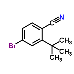 4-Bromo-2-(tert-butyl)benzonitrile Structure