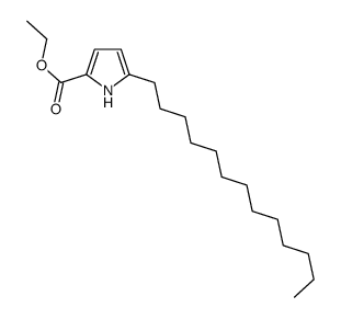 ethyl 5-tridecyl-1H-pyrrole-2-carboxylate结构式