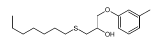 1-heptylsulfanyl-3-(3-methylphenoxy)propan-2-ol Structure
