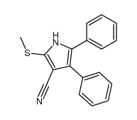 4-cyano-2,3-diphenyl-5-(methylthio)pyrrole Structure