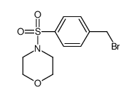 4-[4-(bromomethyl)phenyl]sulfonylmorpholine Structure