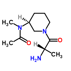 N-[(3S)-1-Alanyl-3-piperidinyl]-N-methylacetamide结构式