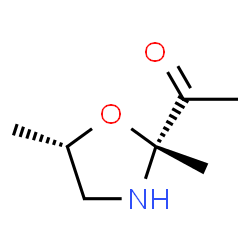 Ethanone, 1-(2,5-dimethyl-2-oxazolidinyl)-, cis- (9CI) Structure