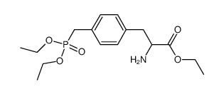 ethyl 4-(diethylphosphonomethyl)-D,L-phenylalaninate结构式