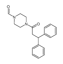 4-(3,3-diphenylpropanoyl)piperazine-1-carbaldehyde Structure