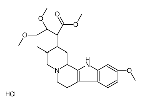 methyl (1R,15S,17R,18R,19S,20S)-6,17,18-trimethoxy-1,3,11,12,14,15,16,17,18,19,20,21-dodecahydroyohimban-19-carboxylate,hydrochloride结构式