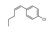 (Z)-1-(4-chlorophenyl)-1-pentene Structure