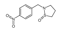 2-[(4-nitrophenyl)methyl]-1,2-thiazolidine 1-oxide Structure