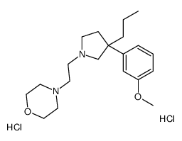 4-[2-[3-(3-methoxyphenyl)-3-propylpyrrolidin-1-yl]ethyl]morpholine,dihydrochloride结构式