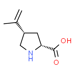 D-Proline, 4-(1-methylethenyl)-, cis- (9CI) structure