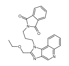 2-(3-(4-amino-2-(ethoxymethyl)-1H-imidazo[4,5-c]quinolin-1-yl)propyl)isoindoline-1,3-dione结构式