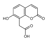 2-(7-hydroxy-2-oxochromen-8-yl)acetic acid Structure