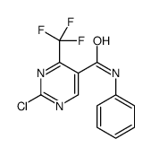 2-chloro-N-phenyl-4-(trifluoromethyl)pyrimidine-5-carboxamide结构式