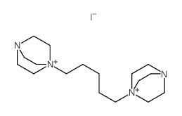 4-Aza-1-azoniabicyclo[2.2.2]octane,1,1'-(1,5-pentanediyl)bis-, diiodide (9CI) structure