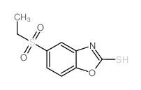 5-(ETHYLSULFONYL)-1,3-BENZOXAZOLE-2-THIOL结构式