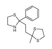 2-[2-(2-methyl-1,3-dithiolan-2-yl)ethyl]-2-phenyl-1,3-thiazolidine Structure