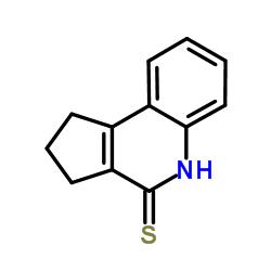 1,2,3,5-Tetrahydro-4H-cyclopenta[c]quinoline-4-thione结构式