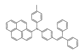 N-[4-(2,2-diphenylethenyl)phenyl]-N-(4-methylphenyl)pyren-1-amine结构式