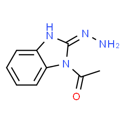2H-Benzimidazol-2-one,1-acetyl-1,3-dihydro-,2-hydrazone(9CI) Structure