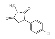 2,5-Pyrrolidinedione,3-(4-chlorophenyl)-1-methyl-结构式