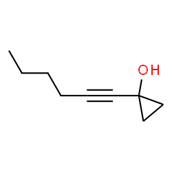 Cyclopropanol, 1-(1-hexynyl)- (9CI) structure