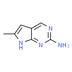 6-methyl-7H-pyrrolo[2,3-d]pyrimidin-2-amine Structure
