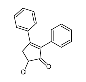 5-chloro-2,3-diphenyl-cyclopent-2-enone结构式