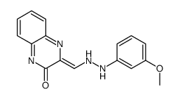 3-[[2-(3-methoxyphenyl)hydrazinyl]methylidene]quinoxalin-2-one结构式