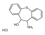 (5-hydroxy-5,6-dihydrobenzo[b][1]benzothiepin-6-yl)azanium,chloride Structure